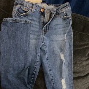 Rachel Roy Skinny Jeans with Distressed Details